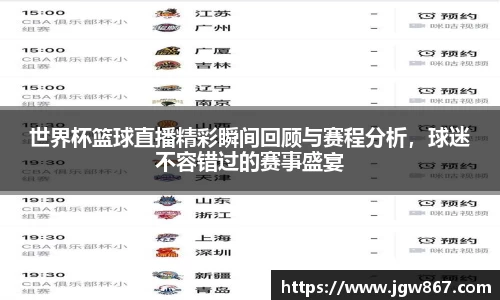 世界杯篮球直播精彩瞬间回顾与赛程分析，球迷不容错过的赛事盛宴