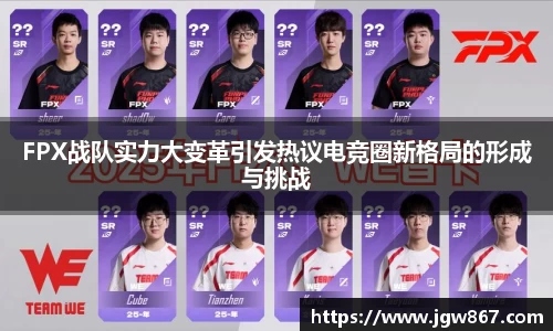 FPX战队实力大变革引发热议电竞圈新格局的形成与挑战